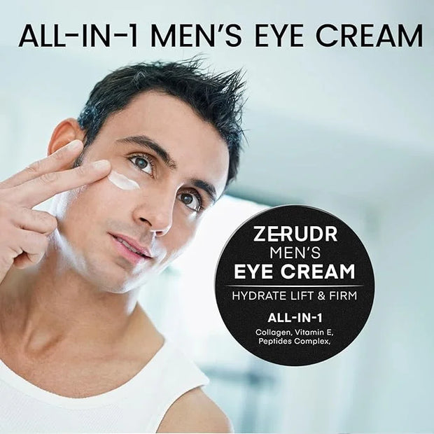 Men’s under Eye cream: all-in-1 Eye Bags, Dark Circles, and Puffiness reduce- Men’s eye care for hydrate, firm & repair - ...