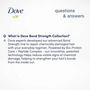 Dove Bond Strength Shampoo & Conditioner Set + Hair Mask Serum Bundle – Bond Repair Treatment for Damaged and Frizzy Hair ...