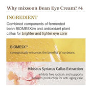 mixsoon Bean Eye cream Moisturizer With Mild Soothing Beans Korean Skin Care 0.67 fl. oz. / 20ml - Product Image