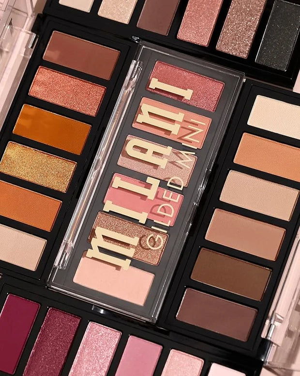Milani Gilded Mini Eyeshadow Palette with 6 Matte & Shimmer Hues - The Wine Down - Product Image
