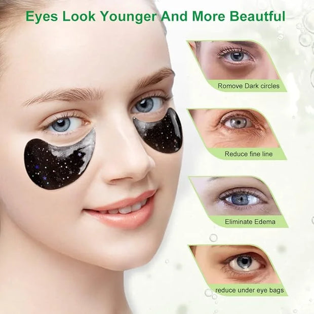 Eye Mask, Under Eye Patches 30 Pairs- Dark Circles, Puffy Eyes Treatments–Reduce Wrinkles and Fine Lines, Hydrating and An...