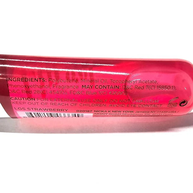 5 Pack Lip Gloss Set of Lip Gels - Clear, Watermelon, Strawberry, Cherry, and Bubble Gum Hydrating Lip Glosses with Vitami...