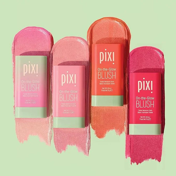Pixi On-the-Glow Blush - Juicy, Hydrating Tinted Moisture Blush Stick with Ginseng, Aloe Vera & Fruit Extracts, For Cheeks...
