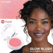 UCANBE Baked Blush for Cheek, Glow Blushing Palette - Seamless Silky Blendable Powder Blush Makeup Palette, Delivering Lon...