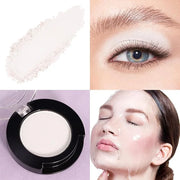 Monochrome Matte Eyeshadow Makeup Palette, Highly Pigmented Ivory White Eyeshadow Palette, Matte Pressed Powder Eye shadow...