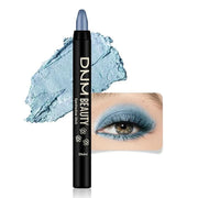 evpct Sky Blue Shimmer Cream Eye Shadow Brightener Sticks Set for Eyes, Blue Shimmery Matte Pencil Eye shadow Applicator S...