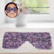 Jade Eye Mask, Jade Stones Agingproof Cooling Sleeping Eye Mask, Cold Eye Covers For Relief Eye Fatigue (Amethyst) - Produ...