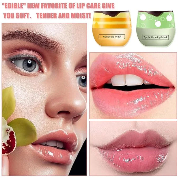 3 Pcs Bee Lip Balm Honey Lines