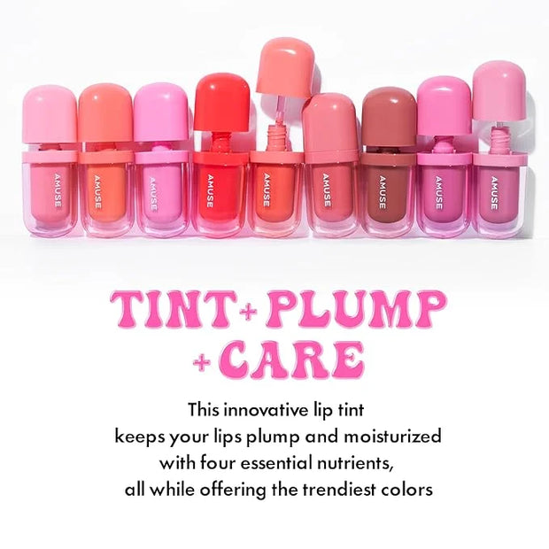 Amuse SEOUL BEBE TINT - 08 GRAPE BEBE | 24-hour Long-lasting Lip Stain, Plumping, Hydrating, Moisturizing, No Peel Off, Li...