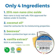 Waxhead Zinc Oxide Sunscreen - Travel Sunscreen Reef Safe Sunscreen SPF 30 Sun Block Sun screen Protector for Face Biodegr...