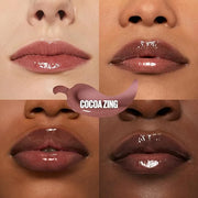MAYBELLINE Lifter Gloss Lifter Plump, Plumping Lip Gloss with Chili Pepper and 5% Maxi-Lip, Cocoa Zing, Sheer Cool Brown, ...