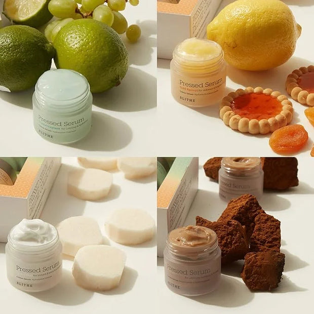 Blithe Pressed Serum Deluxe Collection Face Moisturizer - Hypoallergenic Facial Creams with Ingredients of Chaga Iceplant ...