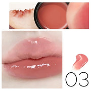 1 PC Macaron Canned Lip Essence High Glossy Lip Jelly, Mirror Effect Lip Glaze Mirror Effect Lip Balm, Moisturizing & Plum...