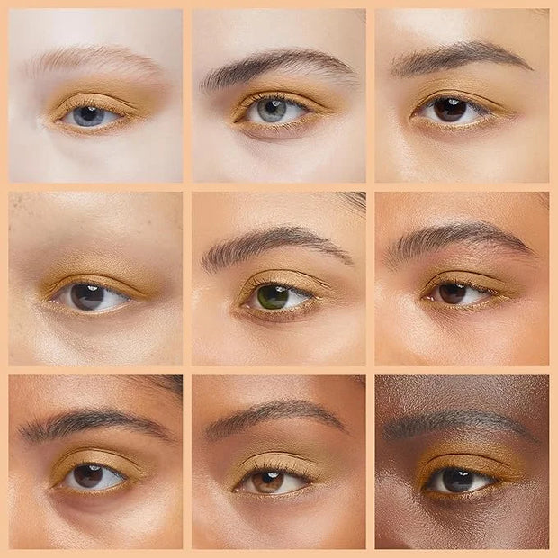 Honey Glow Gold Naked Off White Nude Shimmering Shimmer Pressed Powder Single Vegan Eyeshadow; Talc, Paraben & Cruelty Fre...