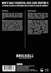 Brickell Men's Daily Essential Face Care Routine II, Purifying Charcoal Face Wash and Daily Essential Face Moisturizer, Na...