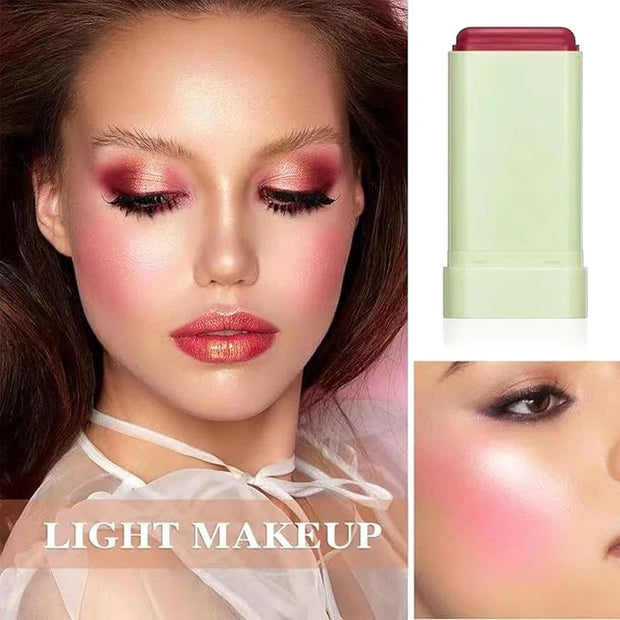 Cream Blush Stick,Waterproof Multi Makeup Cream Stick,Lightweight,Long-lasting,Easy To Use,2 in 2 Multi Blush for Cheeks &...