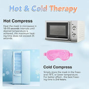 XPCARE Colding Ice Face Mask and Cooling Eye Mask for Puffy Eyes & Migraine Relief Gel Eye Mask Cool Face Ice Masks for Da...