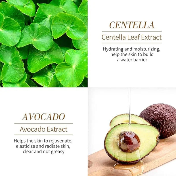 Avocado Eye Mask 60 Pcs, Under Eye Patches for Dark Circles and Puffiness, Moisturizing Nourishing Eye Treatment Mask, Moi...