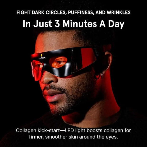Luminator LED Eye Mask for Men and Women Skincare - Anti-Aging, Boost Collagen, Reduce Dark Circles & Wrinkles, Red Light ...