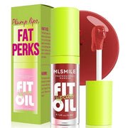 4 Colors Fat Oil Lip Gloss, Lip Oil Lip Glaze Hydrating Lip Glow Oil Big Brush Head Moisturizing Lip Gloss, Shiny Transpar...