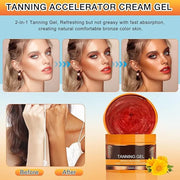 Luxury Intensive Tanning Gel,Natural Tanning Accelerator Cream,Beauty Brown Tanning Gel, Dark Tanning Gel Celyn Tanning Cr...