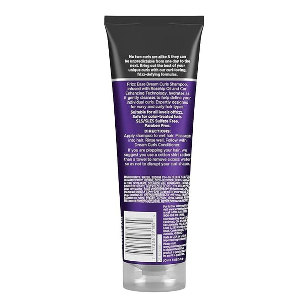 John Frieda Anti Frizz, Frizz Ease Dream Curls Shampoo, SLS/SLES Sulfate Free Shampoo for Curly Hair, Helps Control Frizz,...