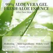 100 Pack Bulk Aloe Vera Gel, 99% Pure Aloe Vera Gel for Face, Hair, Skin, Body, Sunburn Relief, Hydrating Aloe Gel Travel ...