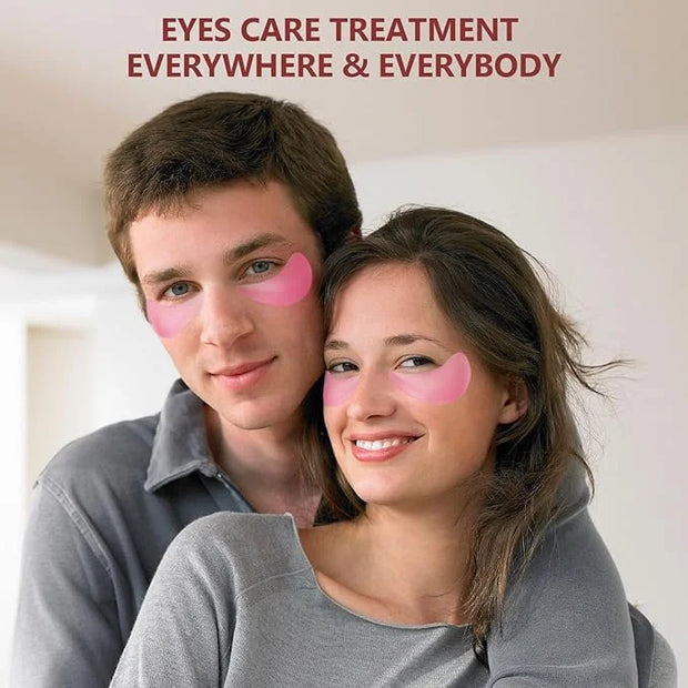 2 Packs 60 Pcs Under Eye Patches, 24K Gold+Pink, 30 Pairs Women Undereye Mask for Puffy Eyes Dark Circles Treatment, Men C...
