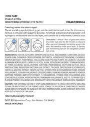 I DEW CARE Hydrogel Eye Patch - Starlit Kitten | Korean Under Eye Patches for dark circles and puffy eyes, Smooths Puffy E...