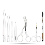 Eyebrow Trimmer Kit, 7 in 1 Eyebrow Scissors, Tweezer, Razor, Gromming Scissors Brush for Women Men, Gifts for Stocking St...