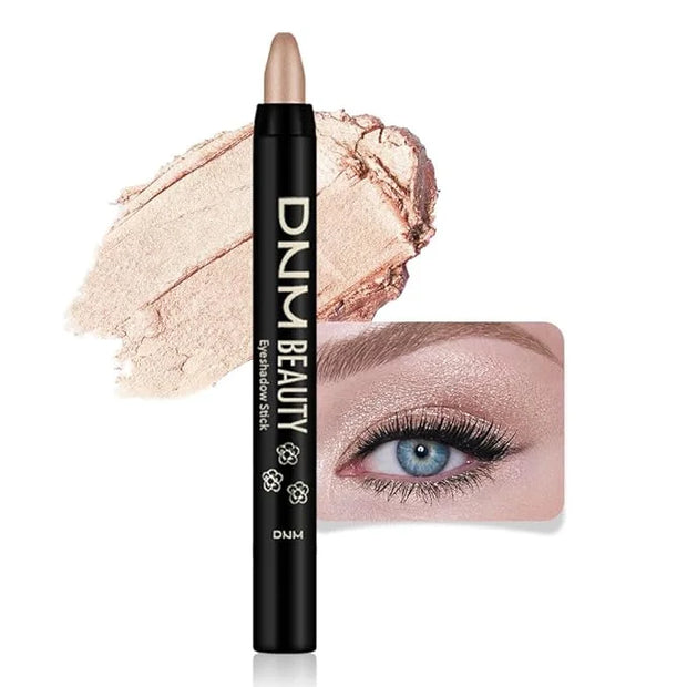 evpct Mocha Beige Shimmer Cream Eye Shadow Brightener Sticks Set for Eyes, Mocha Beige Shimmery Matte Pencil Eye shadow Ap...