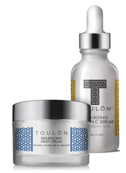 Vitamin C Anti Aging Skin Care Kits; Women Beauty Gifts: Vitamin C Serum with Hyaluronic Acid and Vit C Moisturizer for Fa...