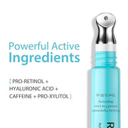 Retinol Eye Cream - Eye Serum for Dark Circles & Puffiness Anti-Aging - Under Eye Cream with Hyaluronic Acid & Caffeine to...