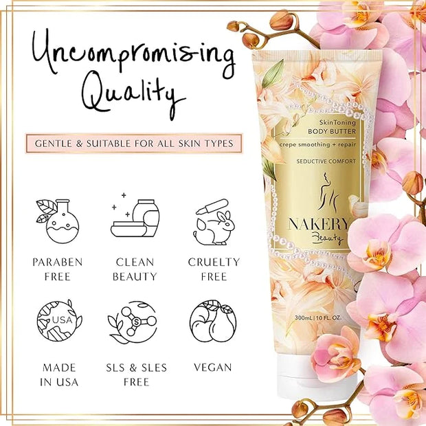 Nakery Neck Creams for Tightening & Firming Skin - Tightening Cream for Body & Face - Neck Firming Cream for Aging Skin - ...