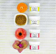 Body Whip Gift Set – 4 Scented Soy Body Cream Minis (2 oz Each) in Citrus, Crema, Poppy & Red Orchid – Hydrating, Formula ...