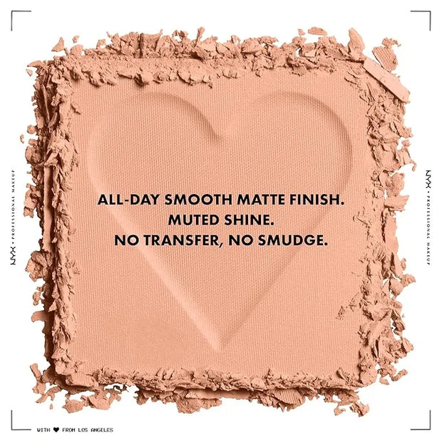 NYX PROFESSIONAL MAKEUP Can't Stop Won't Stop Mattifying Pressed Powder - Bright Peach - Product Image
