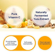 ILLIYOON Fresh Moisture Body Scrub Wash 400ml(13.53 Fl Oz) Vitamin C, walnut shell and soft grape seed powder, Exfoliating...