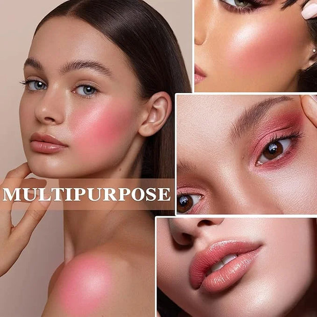 Cream Blush Stick,Waterproof Multi Makeup Cream Stick,Lightweight,Long-lasting,Easy To Use,2 in 2 Multi Blush for Cheeks &...