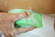 Spongeables Anti Cellulite Body Wash in a 20+ Wash Sponge, Apple, 1 Count - Product Image