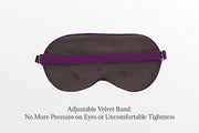 Premium Handcrafted 25 Momme Mulberry Silk Eye Mask for Sleeping (Purple Passion) - Product Image