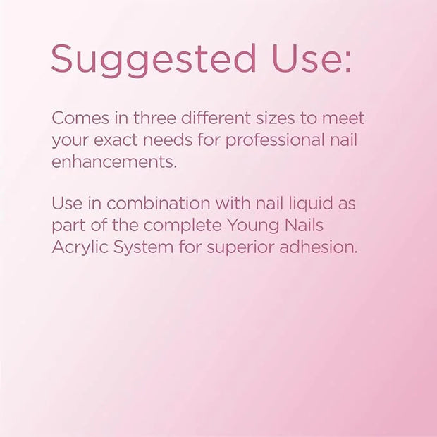 Young Nails Acrylic Cover Powder - Self-Leveling Acrylic Nail Powder, Clear Nude Pink White Acrylic Powder for Nail Extens...