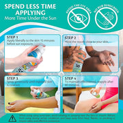 Caribbean Breeze Continuous Tropical Mist SPF 50 Sunscreen Spray for Kids, Reef Safe Sunscreen Spray, Up to 80 Minutes Wat...