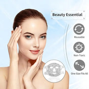 Cold Face Eye Masks Ice Face Mask Hot Cold Compress For Dark Circles, Puffiness, Migraines, Headache, Stress, Redness, Coo...
