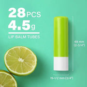LotFancy Lip Balm Tubes Empty, 28Pcs