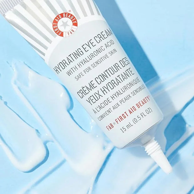 First Aid Beauty - Hydrating Eye Cream with Hyaluronic Acid, Nourishing Eye Cream that Provides 24 hours of Hydration, Hel...