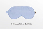 Premium 25 Momme Mulberry Silk Eye Mask for Sleeping (Frosty Blue) - Product Image