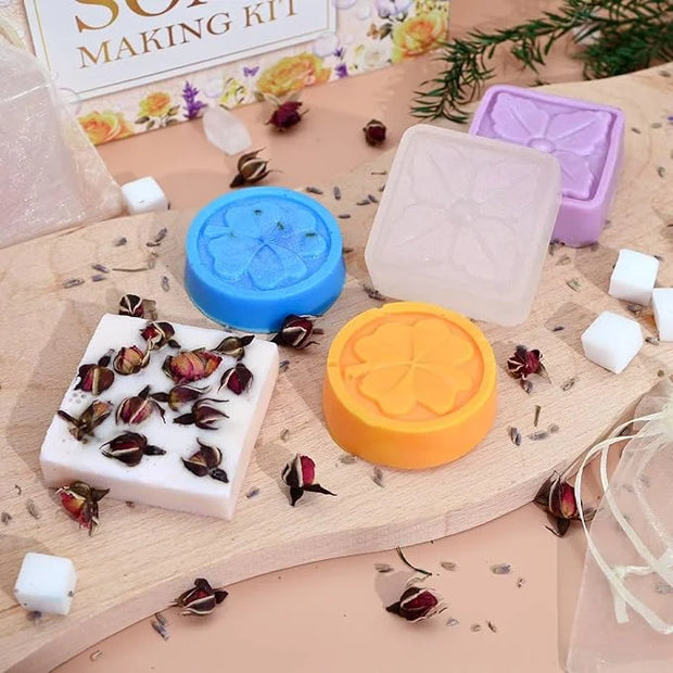 Jcoos Lip Gloss Making Kit, 73PCS DIY Lip Gloss Kit Fun and Soap Making Kit, Soap Making Kit for Adults and Kids, Soap Mak...