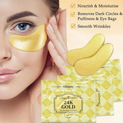 30 Pairs Under Eye Patches, 24k Gold Under Eye Mask For Puffy Eyes,Dark Circles,Bags, Nourishing Collagen Under Eye Gel Pa...