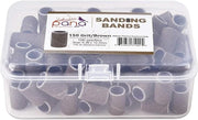 PANA 100 Pieces Nail Sanding Bands Professional Nail Manicure Great Fit for Nail Drill Bits for Acrylic Nails (150 Grit, B...