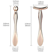 LISAPACK 2PCS Metal Eye Cream Applicator Wand Stick, Massager Tool for Facial Massage, Reduce Puffiness (Rose Gold) - Prod...